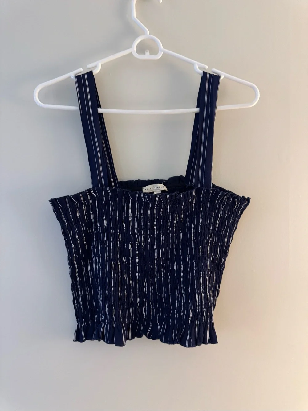 NWT PACSUN LA HEARTS Crop Top Smocked XL